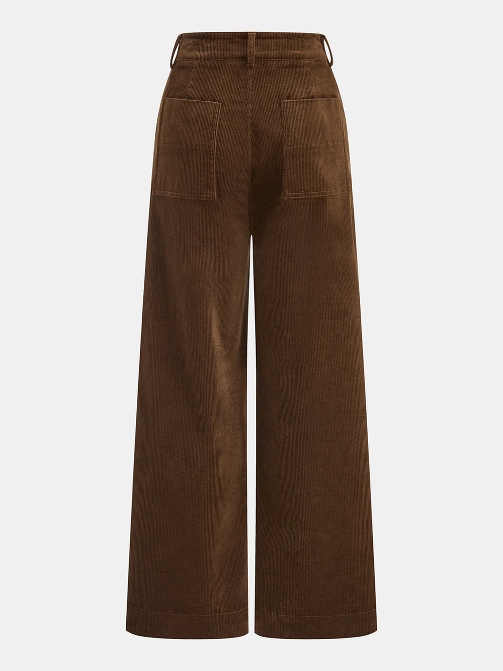 Commense Mid-Waist Corduroy Wide-Leg Pants